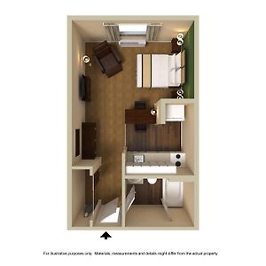 Efficiency Queen Room Mobility accessible
