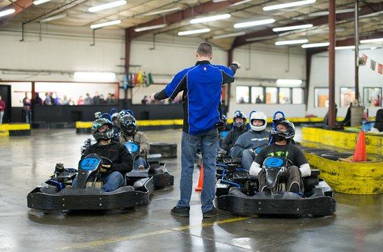 Flags and Wheels Indoor Racing